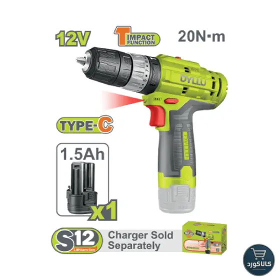 دریل پیچ گوشتی چکشی 1 باتری کد DTCDS540